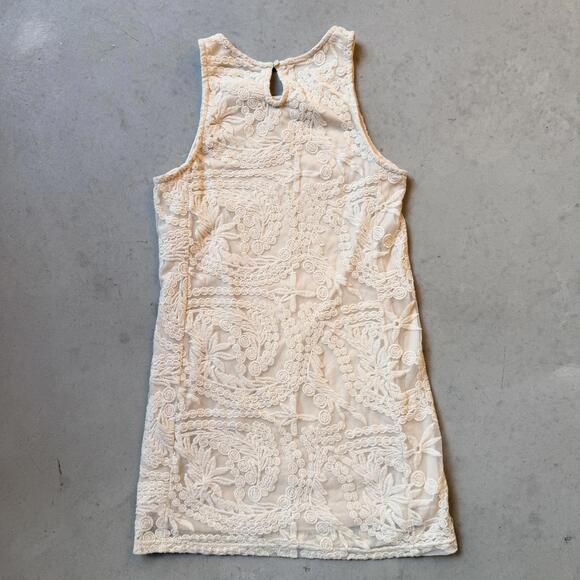 Forever 21 Cream Lace Sleeveless Dress, Size M - Picture 8 of 8